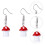 Ohrring Cartoon 3,5x1,1 Cm Rot 4