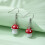 Ohrring Cartoon 3,5x1,1 Cm Rot 7