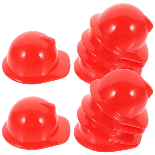 20 Stuks Mini Bouwhelm Plastic Pop Verkleed Speelbenodigdheden 1