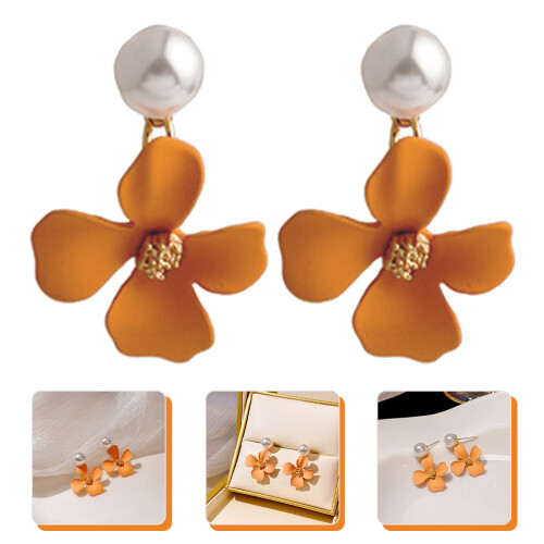 1Paar -Perlenohrringe Damen Schmuck Für 2
