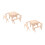 2 Sets Holz Stuhl Spielzeug Kinder 3