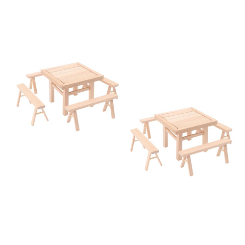 2 Sets Holz Stuhl Spielzeug Kinder 2
