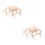 2 Sets Holz Stuhl Spielzeug Kinder 5