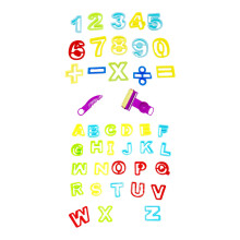 3 Sets Kinder Diy Farbklumpen Formset Plastilin Alphabet