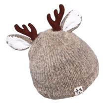 Mlins Hirschgeweih Mütze Für Kinder Babygröße 1 Khaki