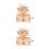 2Sets DIY Holz Puzzle 3D Handkurbel Beige 3