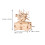 2Sets DIY Holz Puzzle 3D Handkurbel Beige 10