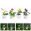 16 Unidades Mini Artificial En Maceta Para Decoración 11