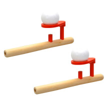 2Stk Holzspiele Blasrohr Mit Kugeln Balance Spielzeug Für Kinder