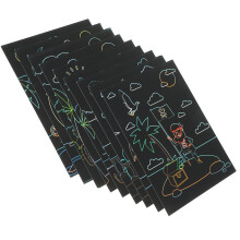 1 Set Scratchpapier Für Kinder, Lustige Kratzkarten Abkratzen