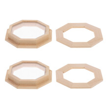 6 Mini Holzfenster 1:12 Für Puppenhaus DIY