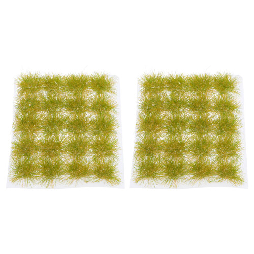 80 Unidades Mini Matas Césped Estático Con Base Adhesiva