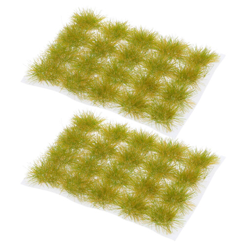 80 Unidades Mini Matas Césped Estático Con Base Adhesiva 2
