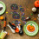 8 Sets Regenbogen Schabkarton Halloween Graffiti Bastelset 8