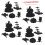 8 Sets Regenbogen Schabkarton Halloween Graffiti Bastelset 6