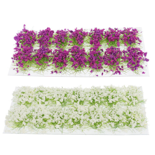 2 Dozen Mini Bloemcluster Gras Landschap Zandtafel Decor 1