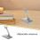 10 Unidades Soporte Para R/C De Plástico Con Base Ajustable 9