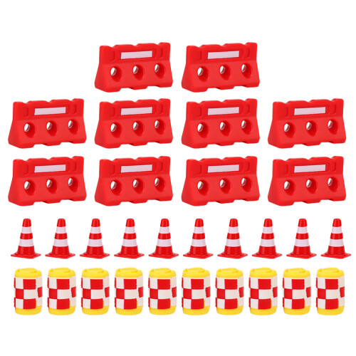 30 Pièces Mini Cônes De Et Barrières Pour Jeu De Rôle