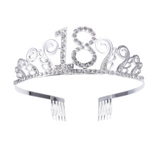 Tiara De Cristal Con Horquillas Y Pasador Para Fiestas