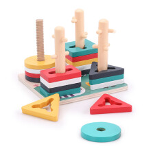 1Set Kinderpuzzle Spielespielzeug Formenerkennung Lernbauklötze