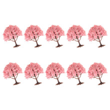 10 Unidades Árbol De Plástico Miniatura Para Y Decoración