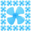 20St Compacte Blauwe Propellers Plastic Voor DIY Modelbouw 10