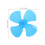 20St Compacte Blauwe Propellers Plastic Voor DIY Modelbouw 3
