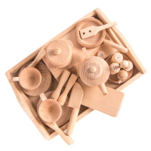 De Utensilios De Cocina Miniatura En Madera Para Niños
