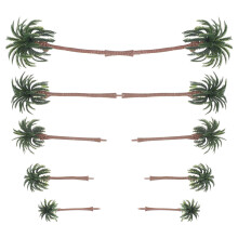 30 Unidades Árbol De Simulado Mini Plástico Decoración