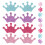 50 Unidades Mini Para Muñecas Decorativos 8