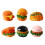 6 Pièces Mini Hamburger En Résine Pour Maison De Décor 1