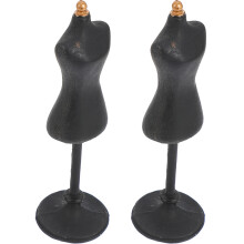 2 Stuks Mini Mannequin Pop Jurk Display Steunhouders