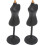 2 Stuks Mini Mannequin Pop Jurk Display Steunhouders 1