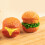 6 Pièces Mini Hamburger En Résine Pour Maison De Décor 3