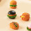 6 Pièces Mini Hamburger En Résine Pour Maison De Décor 5
