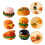 6 Pièces Mini Hamburger En Résine Pour Maison De Décor 11