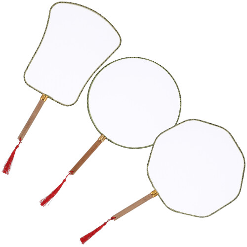 3 Pièces Éventail Décoratif Main Accessoire Dessin Diy