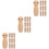 30St Pegpoppen Onbewerkt Multi Kleur Decoratieve 7
