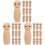 30St Pegpoppen Onbewerkt Multi Kleur Decoratieve 4