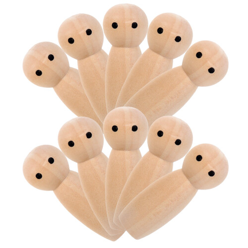 30St Pegpoppen Onbewerkt Multi Kleur Decoratieve 2