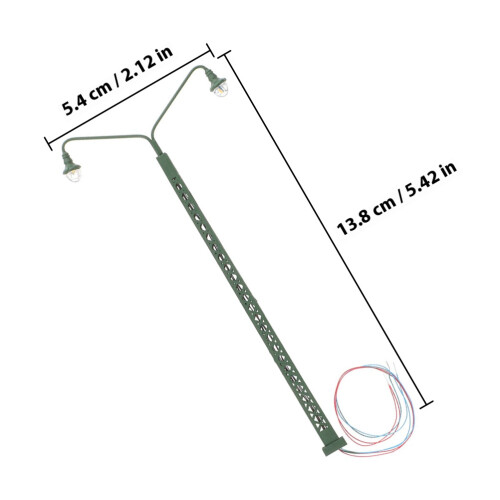 2 Pièces Lumière Chemin De Fer Table Sable Mini Construction 1