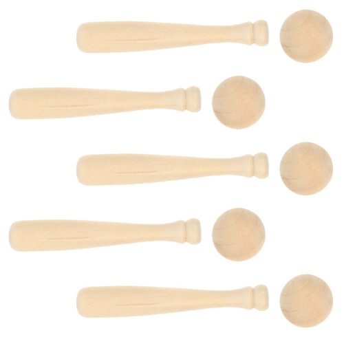 1 Set Holz Baseball Und Bastelmaterial Unlackiert Diy