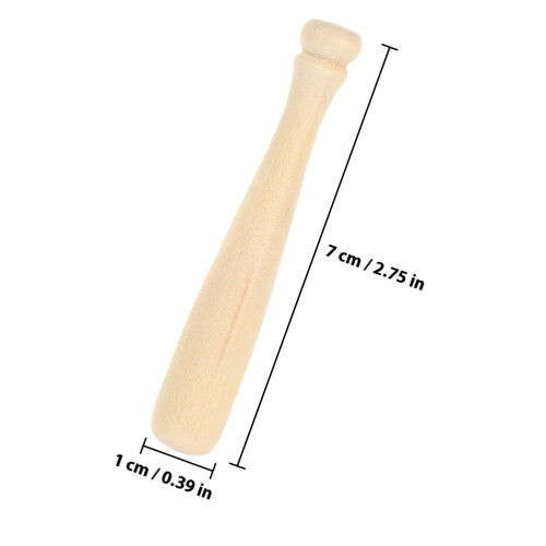 1 Set Holz Baseball Und Bastelmaterial Unlackiert Diy 1