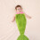 Ensemble Costume De Sirène Pour Bébé Fille Main 7