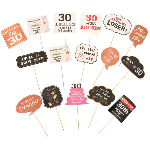 5 Ensembles De Accessoires Pour Photos D'Anniversaire En Papier 1