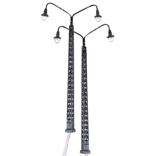 2 Pièces Poteau Lampe Train Mini Sable