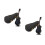 2 Pièces Guitare Miniature En Bois Avec Support Et Étui 8