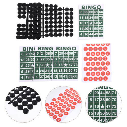 Ensemble De Jeu De Bingo Accessoires Numérotés Pour 2