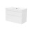 NES Home Nes Home 800mm White Wall Hung 2 Drawers Handleless Slim Basin Vanity Unit 6