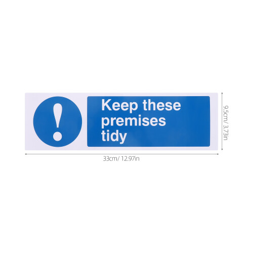 Acrylic Keep These Premises Tidy Señal Autoadhesiva Para Oficina 2